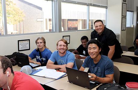 Students with Wally